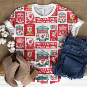 Liverpool FC Champion 2024/25 Premier League Unisex Performance T-Shirt GCL1173