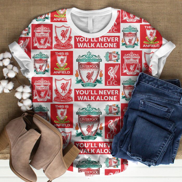 Liverpool FC Champion 2024/25 Premier League Unisex Performance T-Shirt GCL1173
