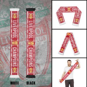 Liverpool FC Champion 2025 Ruffneck Soccer Scarf RSC1027