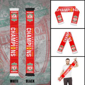 Liverpool FC Champion 2025 Ruffneck Soccer Scarf RSC1031