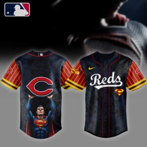 MLB Cincinnati Reds X Superman Baseball Jersey DBJ1557