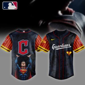MLB Cleveland Guardians X Superman Baseball Jersey DBJ1558