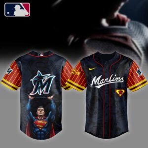 MLB Miami Marlins X Superman Baseball Jersey DBJ1549