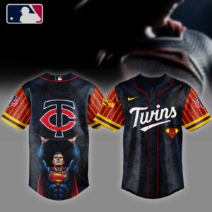 MLB Minnesota Twins X Superman Baseball Jersey DBJ1548