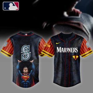 MLB Seattle Mariners X Superman Baseball Jersey DBJ1537