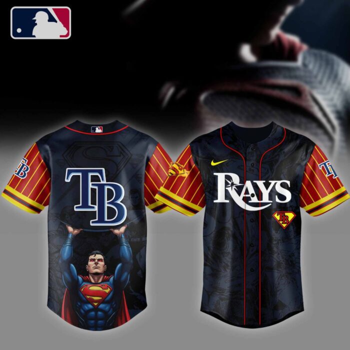 MLB Tampa Bay Rays X Superman Baseball Jersey DBJ1538
