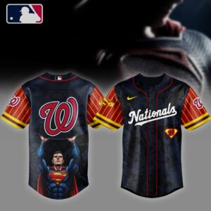 MLB Washington Nationals X Superman Baseball Jersey DBJ1535