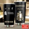 Personalized Liverpool FC Champion 2024/25 Premier League Tumbler Cup GCL1186