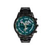 Philadelphia Eagles Limited Edition Black Stainless Steel Watch For Father's Day