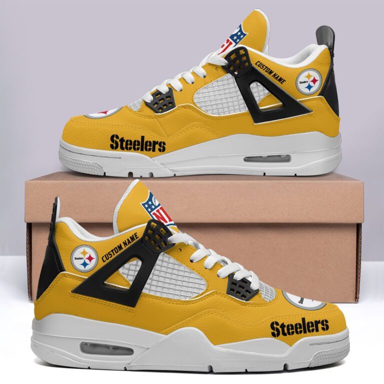 Pittsburgh-Steelers-NFL-Premium-Jordan-4-Sneaker-Personalized-Name-Shoes-JD4761-1