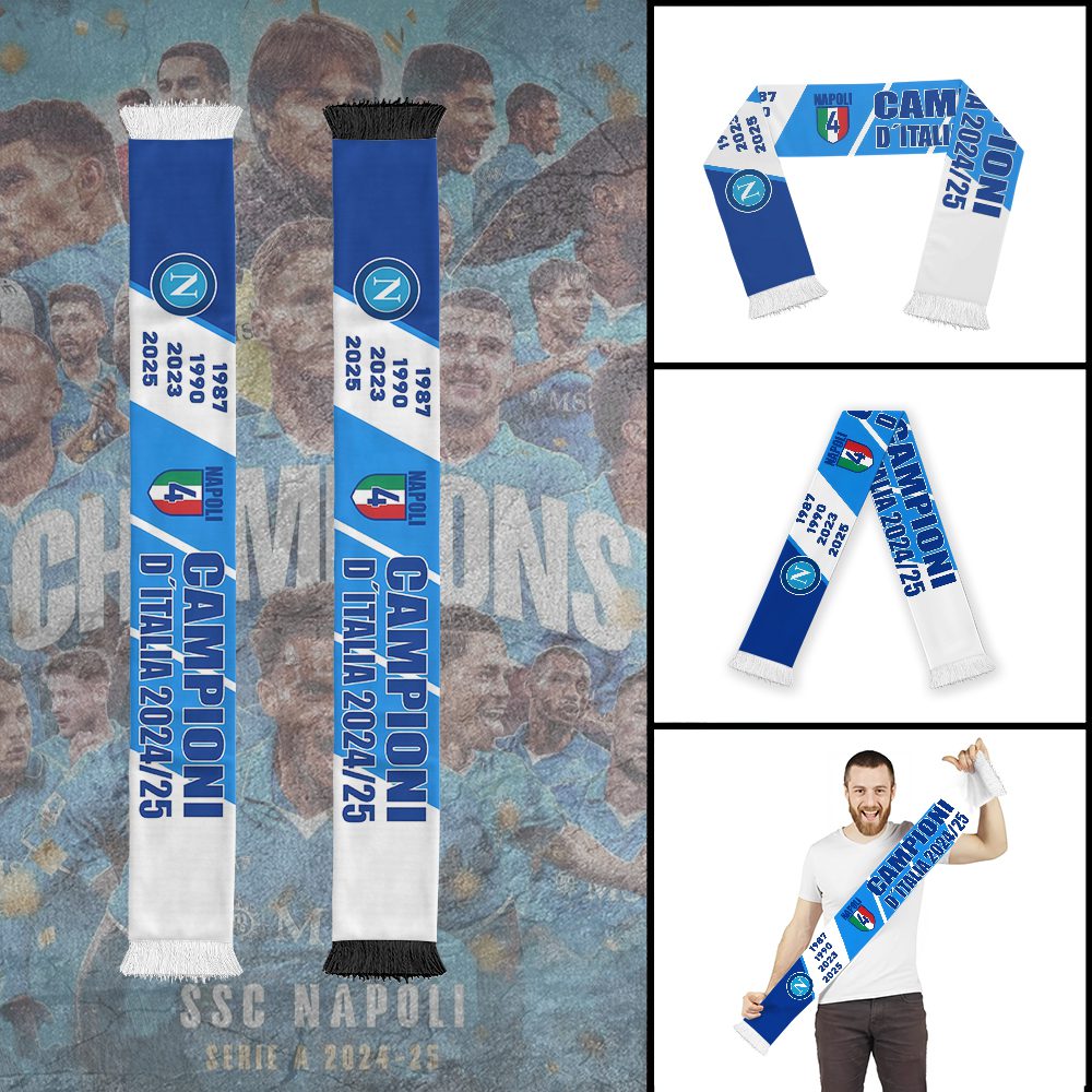 S.S.C.-Napoli-Champion-2025-Ruffneck-Soccer-Scarf-RSC1004 S.S.C. Napoli Champion 2025 Ruffneck Soccer Scarf RSC1004