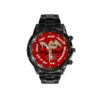 San Francisco 49ers Limited Edition Black Stainless Steel Watch For Father's Day