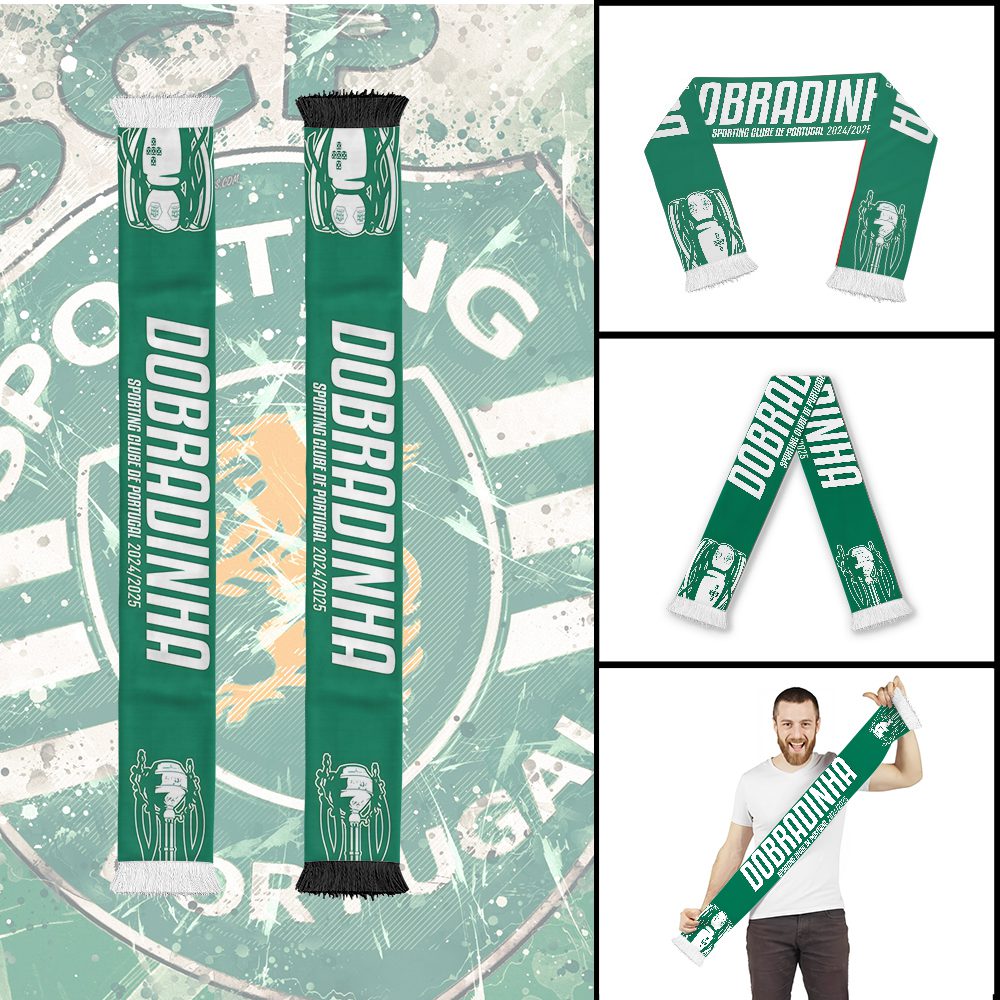 Sporting-CP-Champion-2025-Ruffneck-Soccer-Scarf-RSC1000 Sporting CP Champion 2025 Ruffneck Soccer Scarf RSC1000