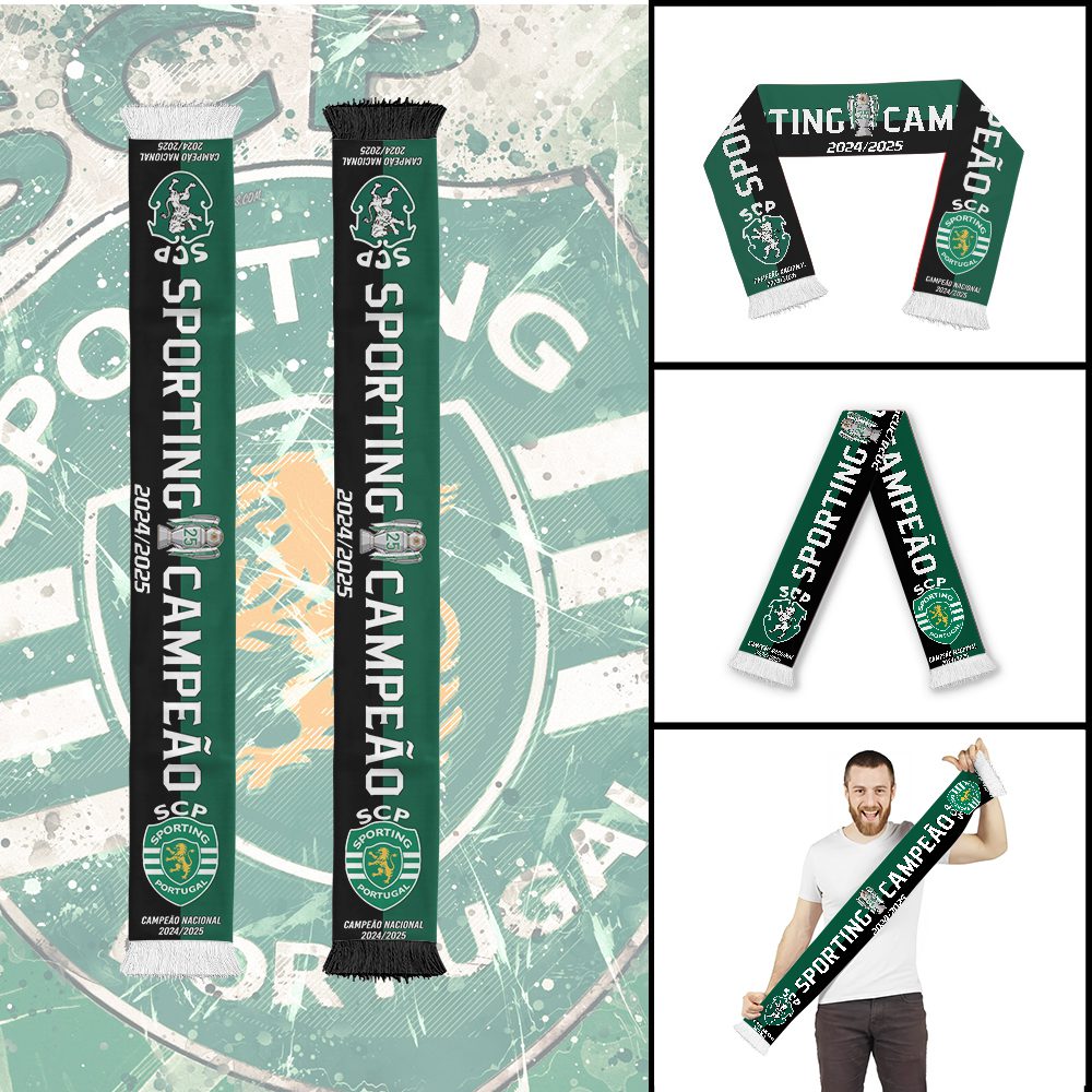 Sporting-CP-Champion-2025-Ruffneck-Soccer-Scarf-RSC1007 Sporting CP Champion 2025 Ruffneck Soccer Scarf RSC1007