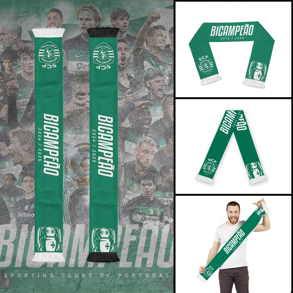 Sporting-CP-Champion-2025-Ruffneck-Soccer-Scarf-RSC1009 Sporting CP Champion 2025 Ruffneck Soccer Scarf RSC1009