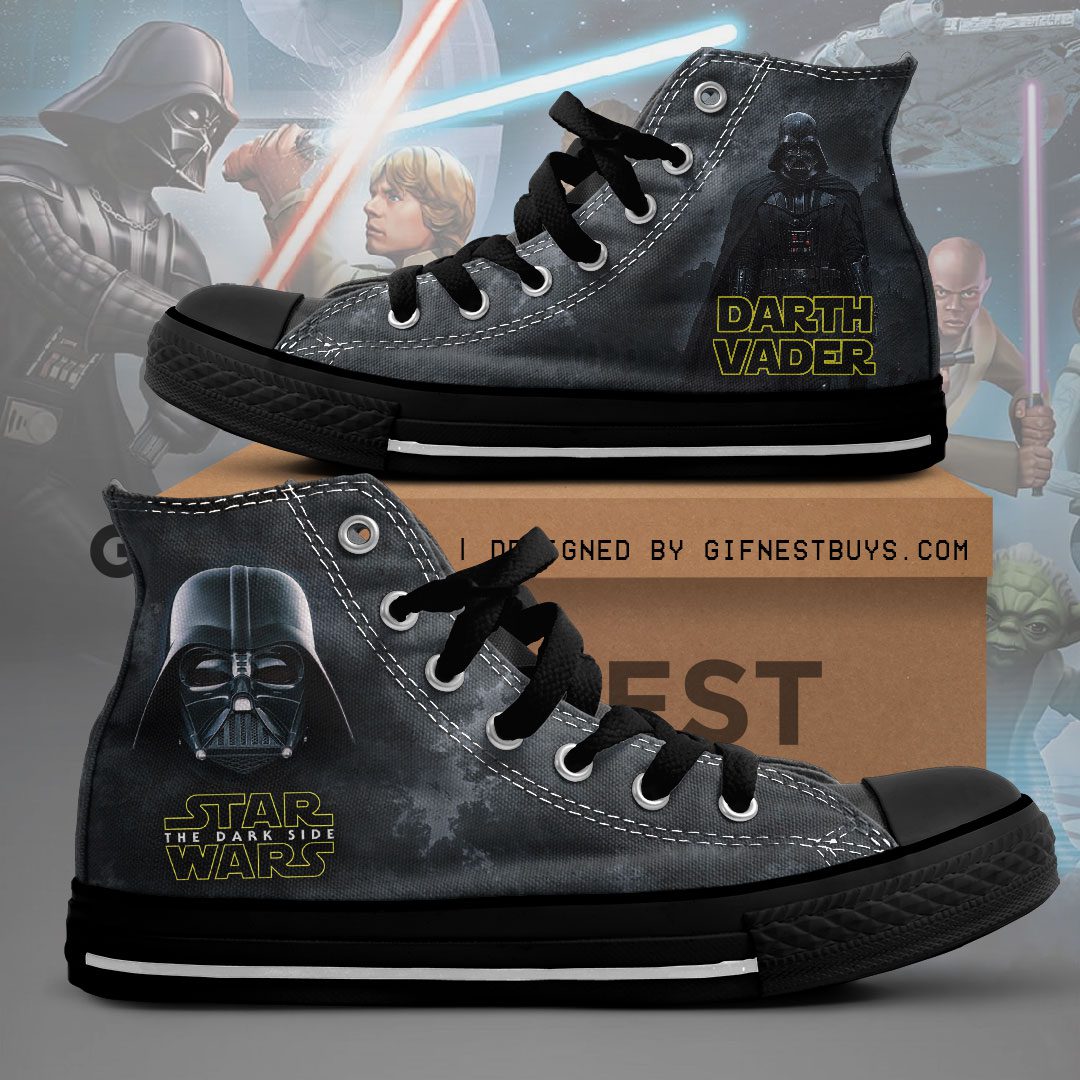 Star-Wars-High-Top-Canvas-Shoes-GCL1376 Star Wars High Top Canvas Shoes GCL1376