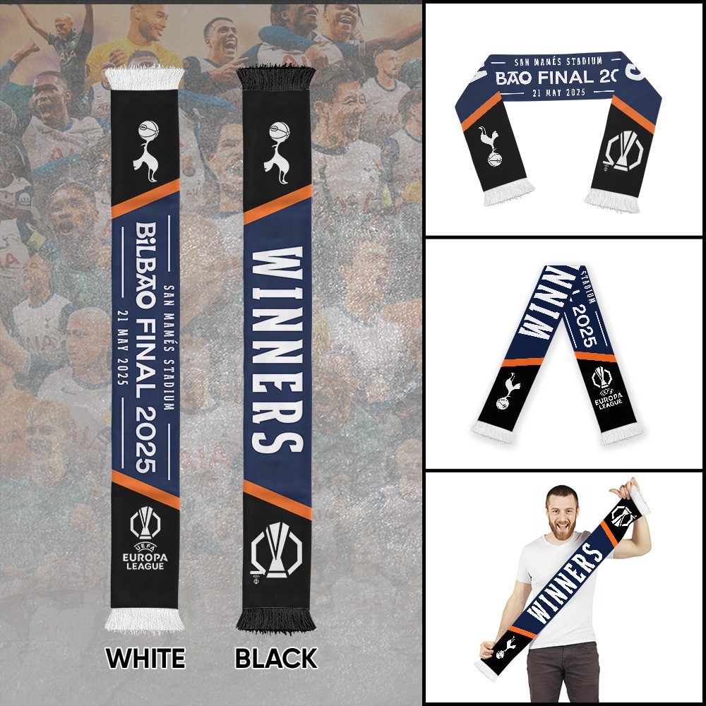 Tottenham-Hotspur-FC-Champion-2025-Ruffneck-Soccer-Scarf-RSC1006 Tottenham Hotspur FC Champion 2025 Ruffneck Soccer Scarf RSC1006