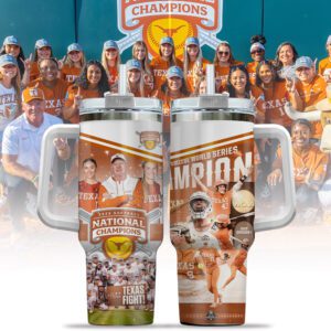 2025 NCAA Texas Longhorns Softball Women's College World Series Champions Stanley Tumbler FBH1058