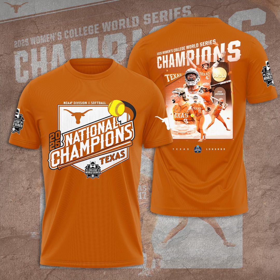 2025-NCAA-Texas-Longhorns-Softball-Womens-College-World-Series-Champions-Unisex-Performance-T-Shirt-FBH1022 2025 NCAA Texas Longhorns Softball Women's College World Series Champions Unisex Performance T-Shirt FBH1022