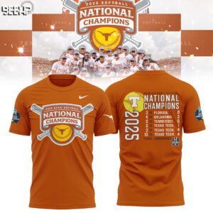 2025 NCAA Texas Longhorns Softball Women's College World Series Champions Unisex Performance T-Shirt FBH1027