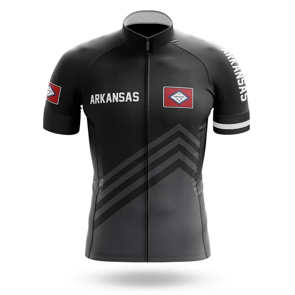Arkansas-S4-Black-Cycling-Jersey-For-MenWomen Arkansas S4 Black - Cycling Jersey For Men/Women