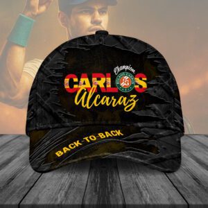 Carlos Alcaraz Champion Roland Garros 2025 Winner Classic Cap GNT6066