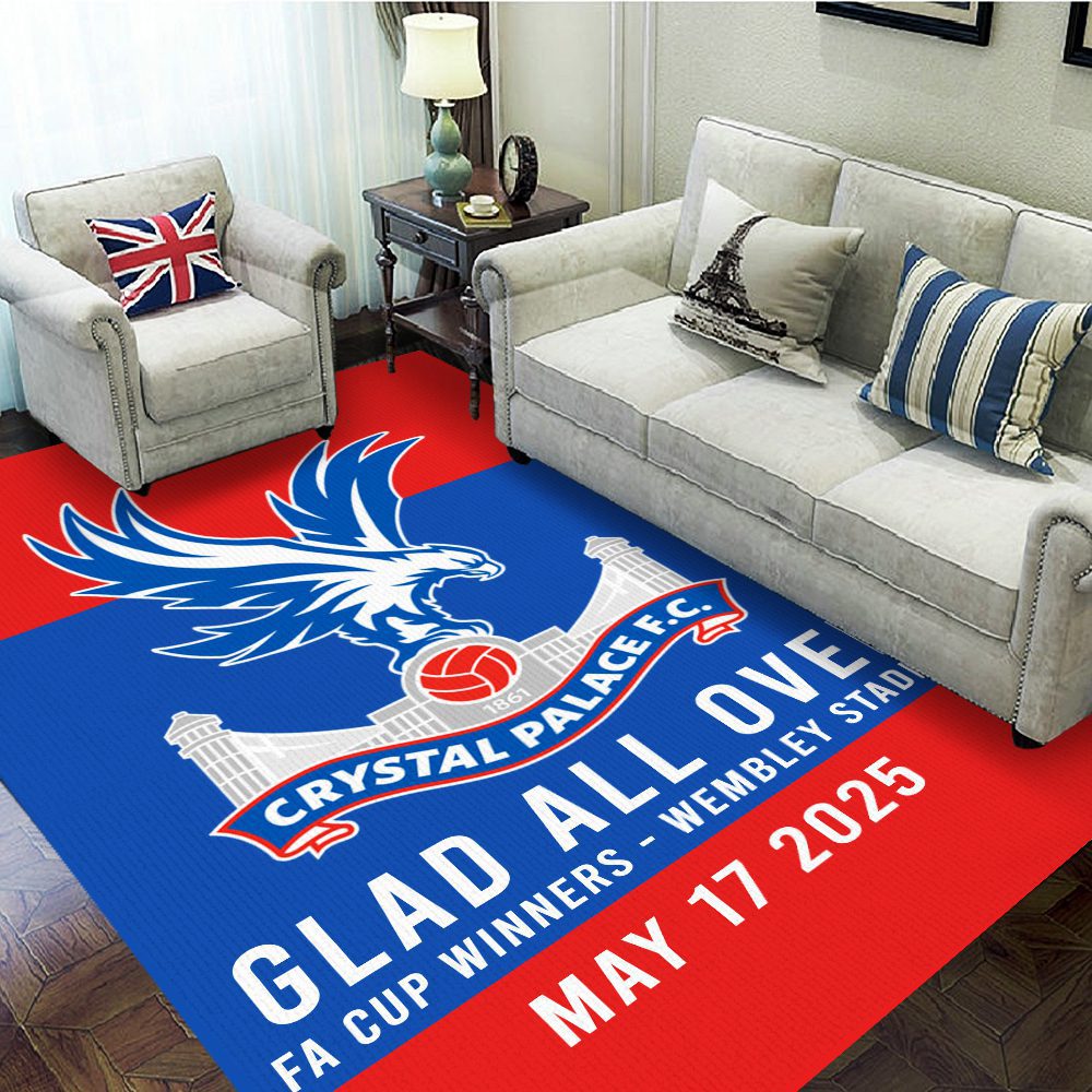 Crystal-Palace-Champion-2025-FC-Rectangular-Rug-GNT6020 Crystal Palace Champion 2025 FC Rectangular Rug GNT6020