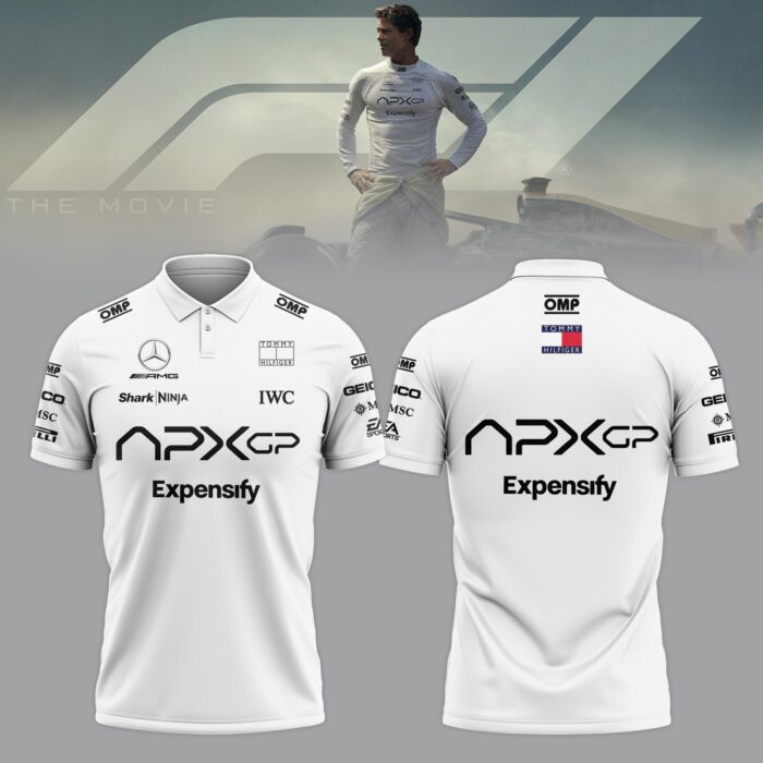 F1 The Movie - Brad Pitt 2025 APXGP Polo Shirt BPM1014