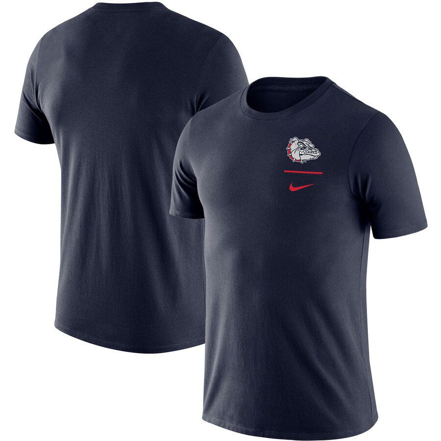 Gonzaga Bulldogs Logo Stack Legend Performance T-Shirt - Navy Gonzaga Bulldogs Logo Stack Legend Performance T-Shirt - Navy