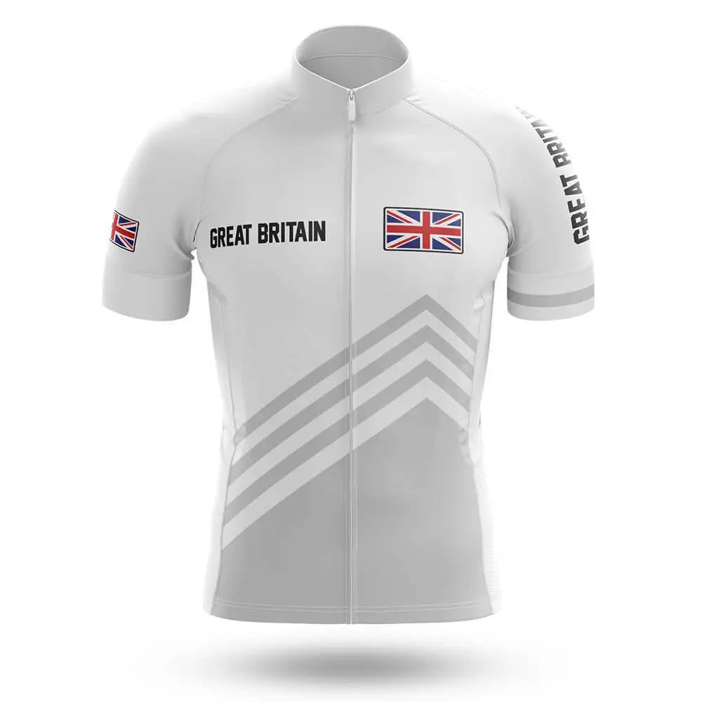Great-Britain-S5-White-Cycling-Jersey-For-MenWomen Great Britain S5 White - Cycling Jersey For Men/Women