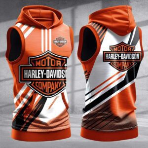 Harley-Davidson Men Workout Hoodie Tank Tops WHT1381