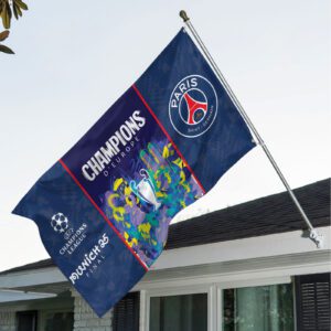 PSG F.C. Paris Saint-Germain Champions d'Europe 2025 3D House Flag PSG1016