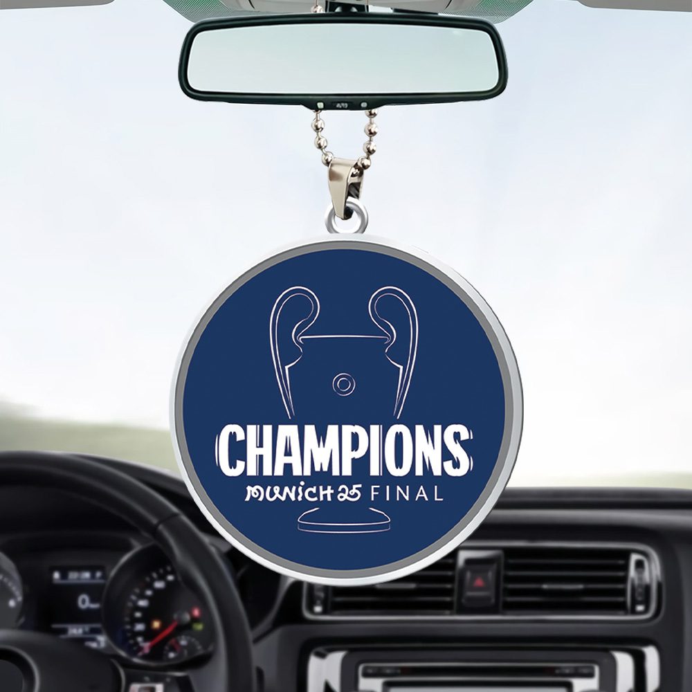 PSG-F.C.-Paris-Saint-Germain-Champions-dEurope-2025-Custom-shape-2-sided-Acrylic-Car-Ornament-PSG1020-1