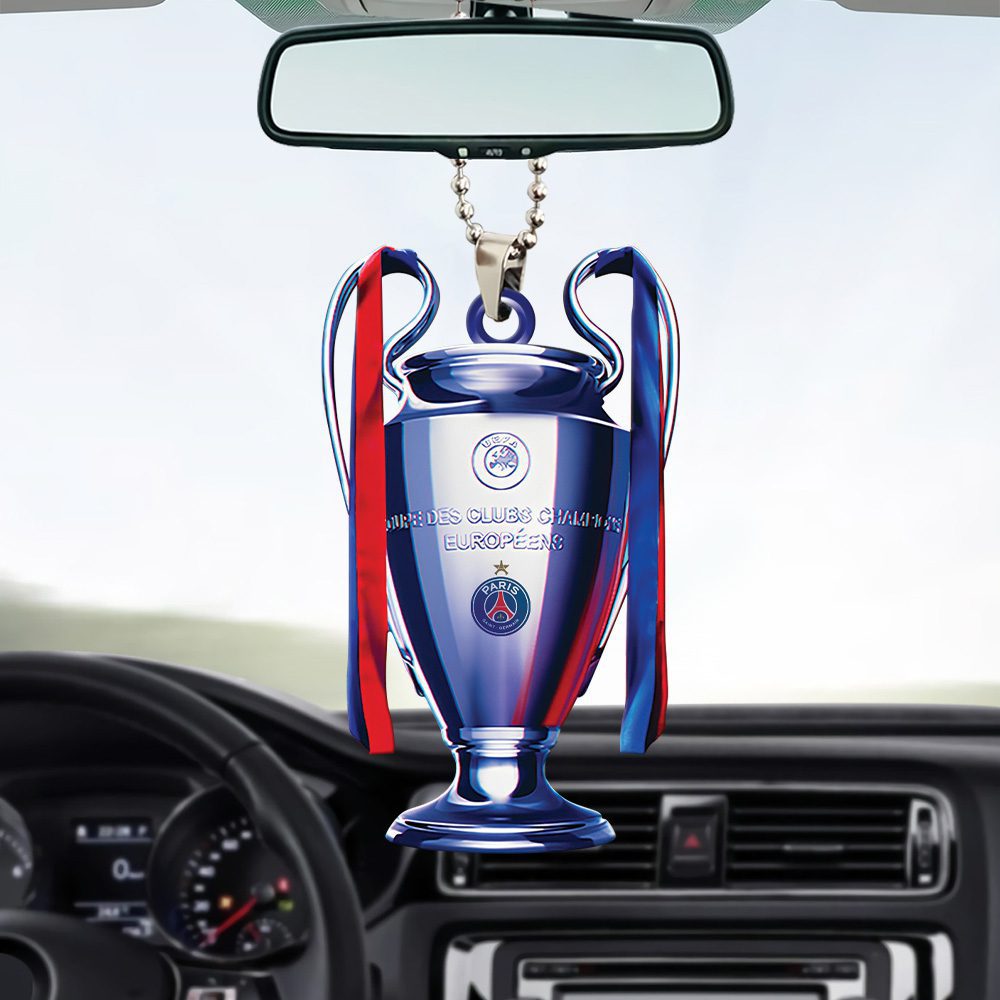 PSG-F.C.-Paris-Saint-Germain-Champions-dEurope-2025-Custom-shape-2-sided-Acrylic-Car-Ornament-PSG1035-1