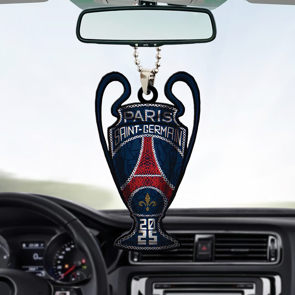 PSG-F.C.-Paris-Saint-Germain-Champions-dEurope-2025-Custom-shape-2-sided-Acrylic-Car-Ornament-PSG1038-1