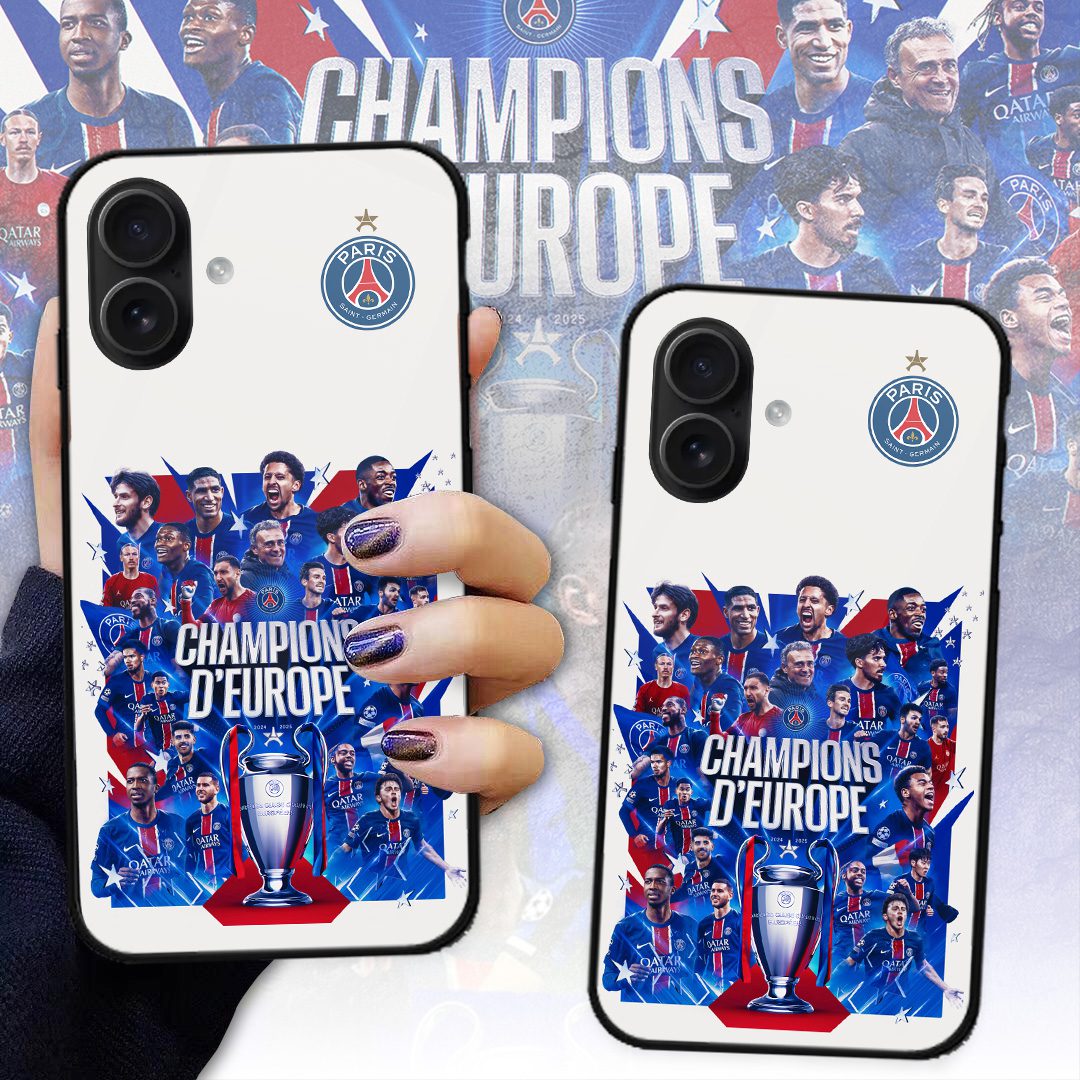 PSG-F.C.-Paris-Saint-Germain-Champions-dEurope-2025-Phone-Case-PSG1045 PSG F.C. Paris Saint-Germain Champions d'Europe 2025 Phone Case PSG1045