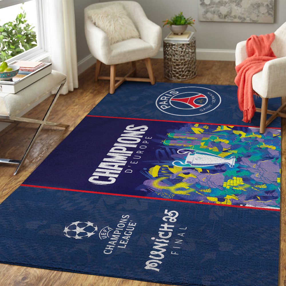 PSG-F.C.-Paris-Saint-Germain-Champions-dEurope-2025-Rectangular-Rug-PSG1013-2