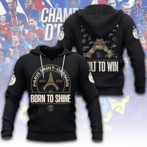 PSG F.C. Paris Saint-Germain Champions d'Europe 2025 Unisex Performance Hoodie PSG1063