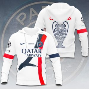PSG F.C. Paris Saint-Germain Champions d'Europe 2025 Unisex Performance Hoodie PSG1064