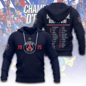 PSG F.C. Paris Saint-Germain Champions d'Europe 2025 Unisex Performance Hoodie PSG1067