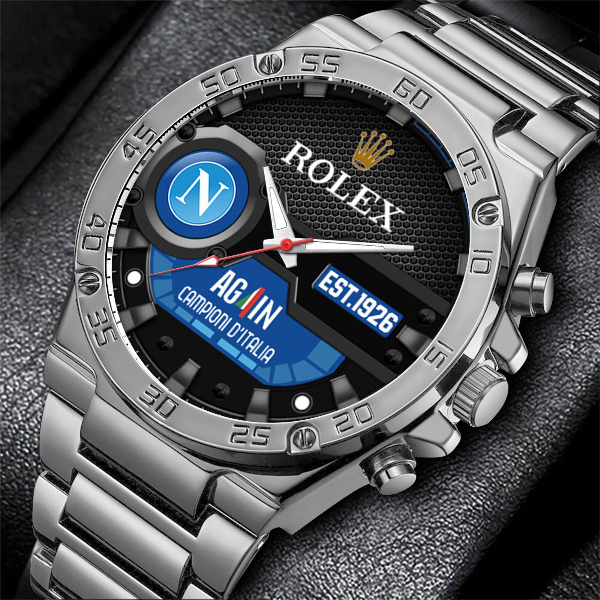 S.S.C.-Napoli-x-Rolex-Gentleman-Stainless-Steel-Watch-GNT6046 S.S.C. Napoli x Rolex Gentleman Stainless Steel Watch GNT6046