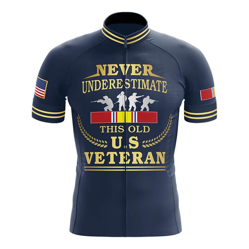 U.S-Veteran-Cycling-Jersey-For-MenWomen U.S Veteran - Cycling Jersey For Men/Women