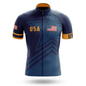 USA S5 Navy - Cycling Jersey For Men/Women
