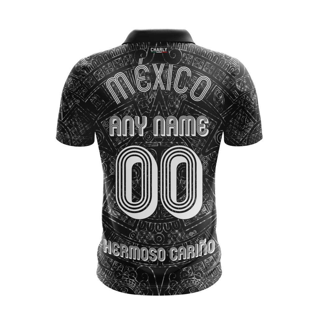 Charly-Mexico-Aztec-Heritage-Black-Polo-Shirt-1