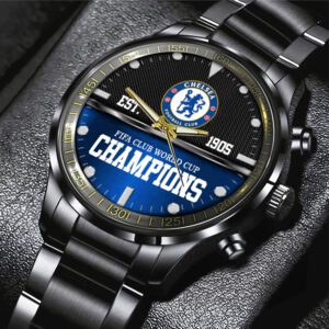Chelsea FC Final Champs FIFA Club World Cup 2025 x Rolex Black Stainless Steel Watch FCS1033