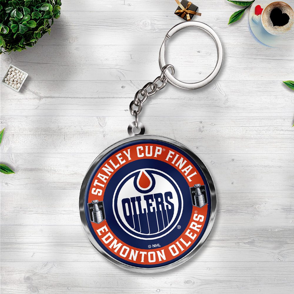 Edmonton-Oilers-Custom-Shape-2-sided-Keychain-GKC1158 Edmonton Oilers Custom Shape 2-sided Keychain GKC1158