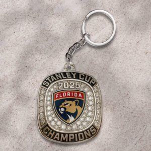 Florida Panthers Custom Shape 2-sided Keychain GKC1064