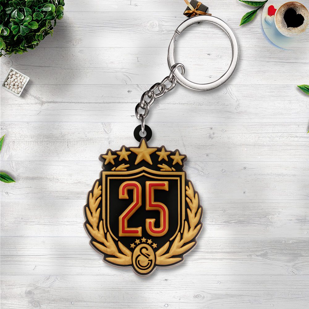 Galatasaray-S.K.-Custom-Shape-2-sided-Keychain-GKC1175 Galatasaray S.K. Custom Shape 2-sided Keychain GKC1175