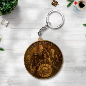 Guns N' Roses Custom Shape 2-sided Keychain GKC1119