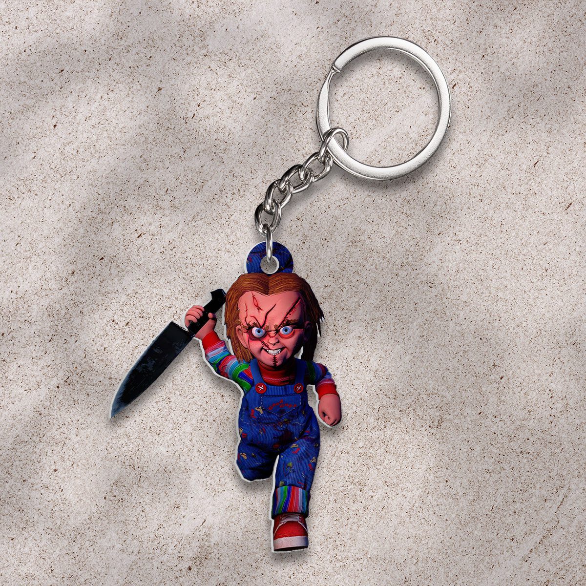 Horror-Movies-x-Chucky-Custom-Shape-2-sided-Keychain-GKC1004 Horror Movies x Chucky Custom Shape 2-sided Keychain GKC1004